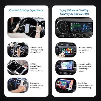 Amazon.com: OneCarStereo CarPlay Ai Box HE Pro with Android 13